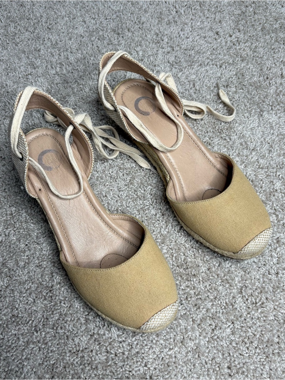 Journee Collection Monte Espadrille Wedge Sandals in Canvas